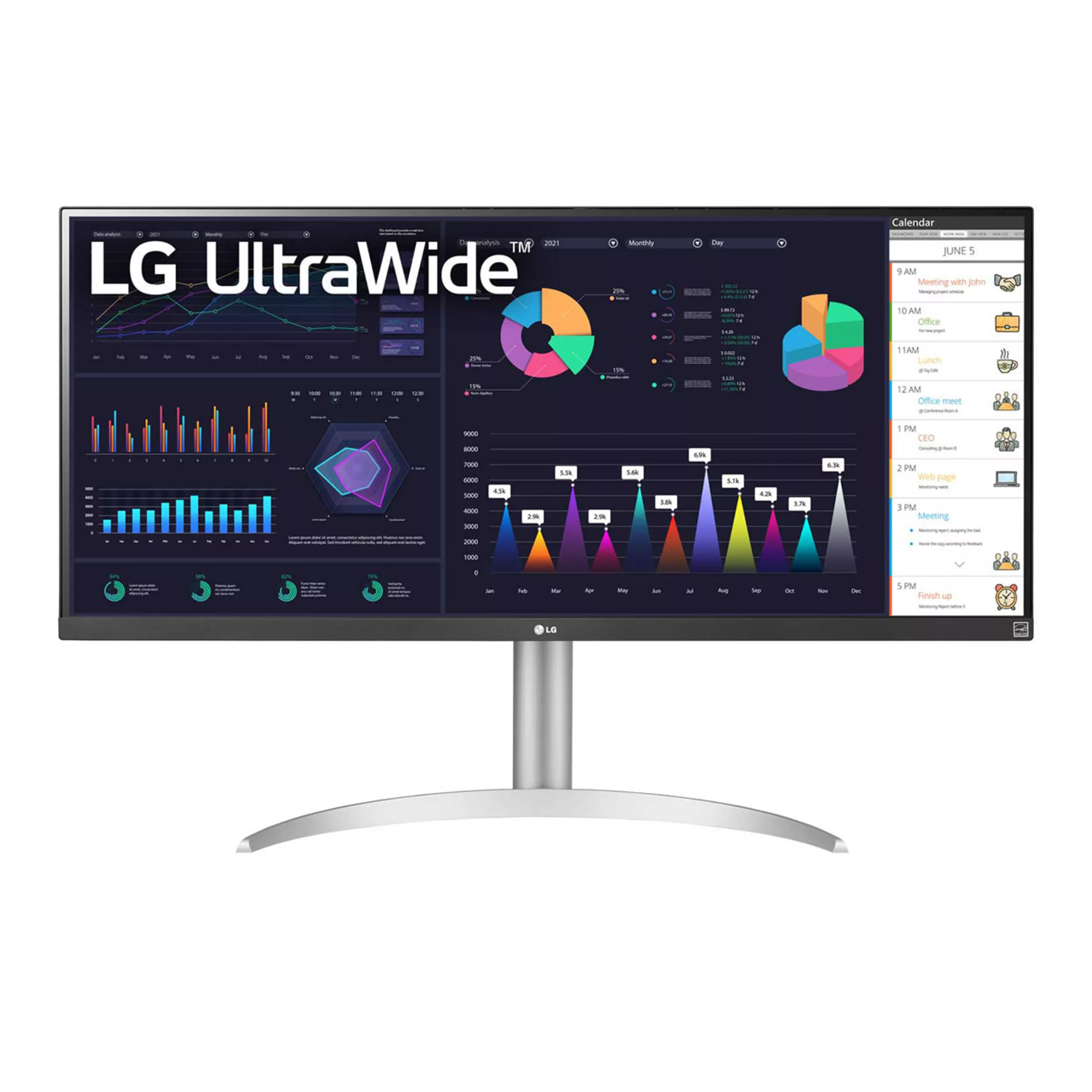 مانیتور مخصوص بازی ال جی مدل 34WQ650-W سایز 34 اینچ مانیتور مخصوص بازی ال جی مدل 34WQ650-W سایز 34 اینچ