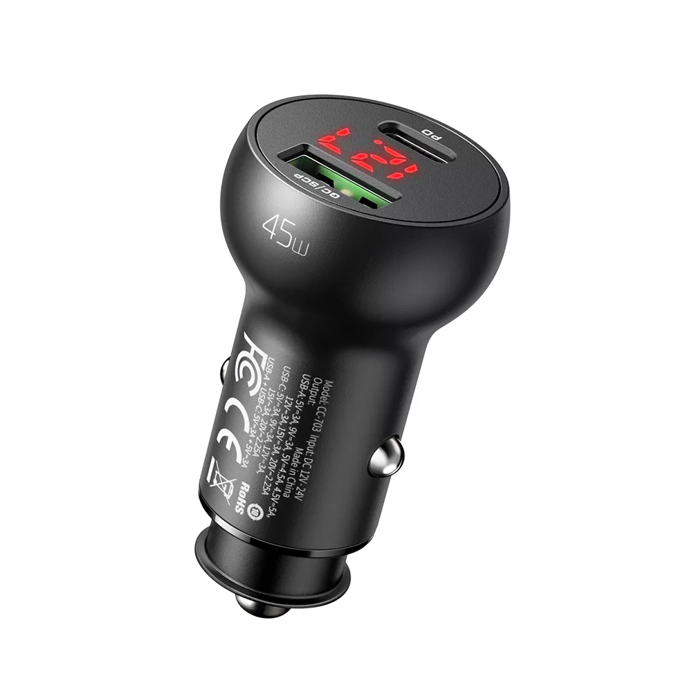 شارژر فندکی مک دودو مدل CC7030-45W شارژر فندکی مک دودو مدل CC7030-45W