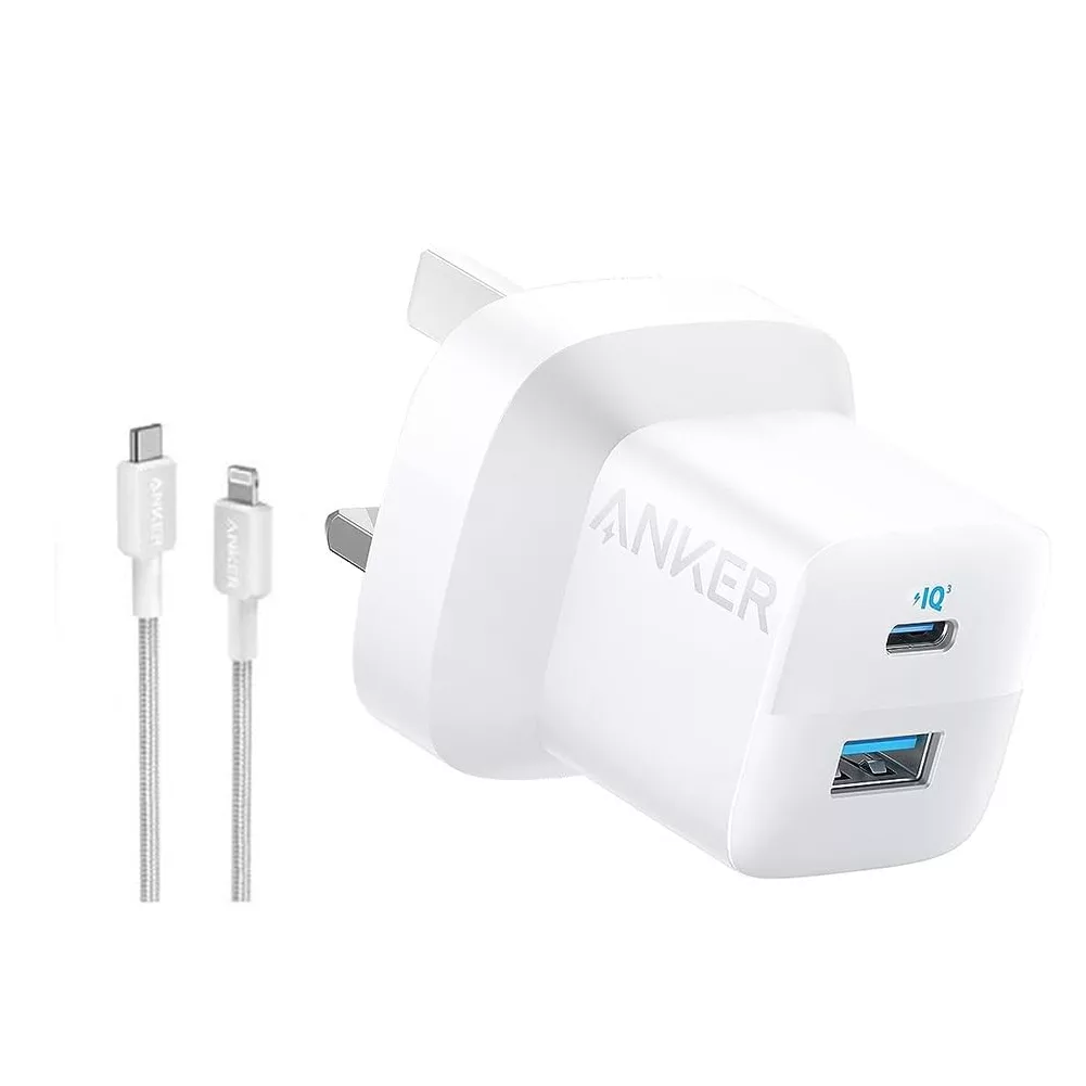 شارژر دیواری 33 وات انکر مدل B2331K21 به همراه کابل USB-C به لایتنینگ به طول 1 متر شارژر دیواری 33 وات انکر مدل B2331K21 به همراه کابل USB-C به لایتنینگ به طول 1 متر