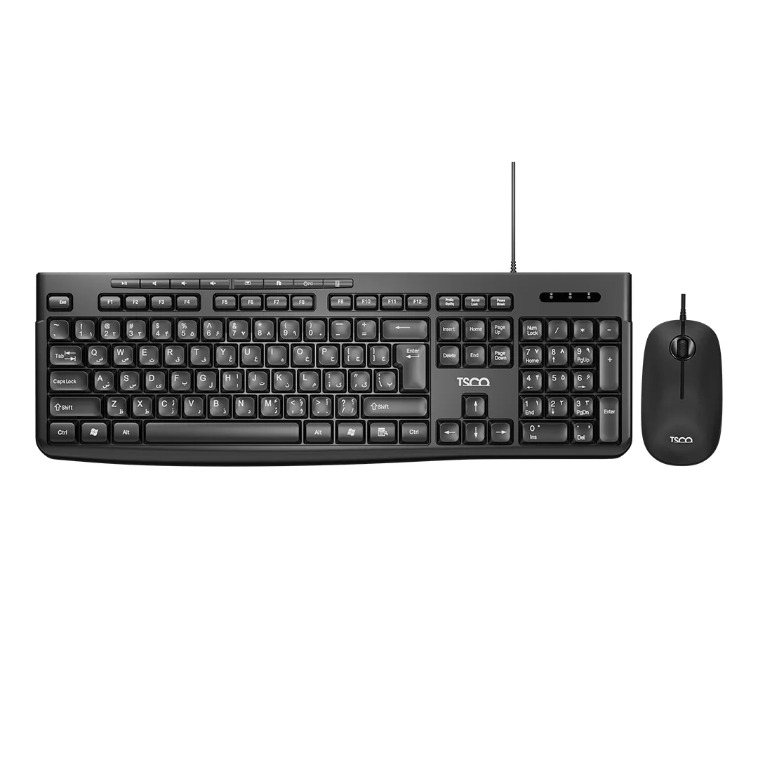 کیبورد و ماوس باسیم تسکو مدل TKM 8057 کیبورد و ماوس باسیم تسکو مدل TKM 8057