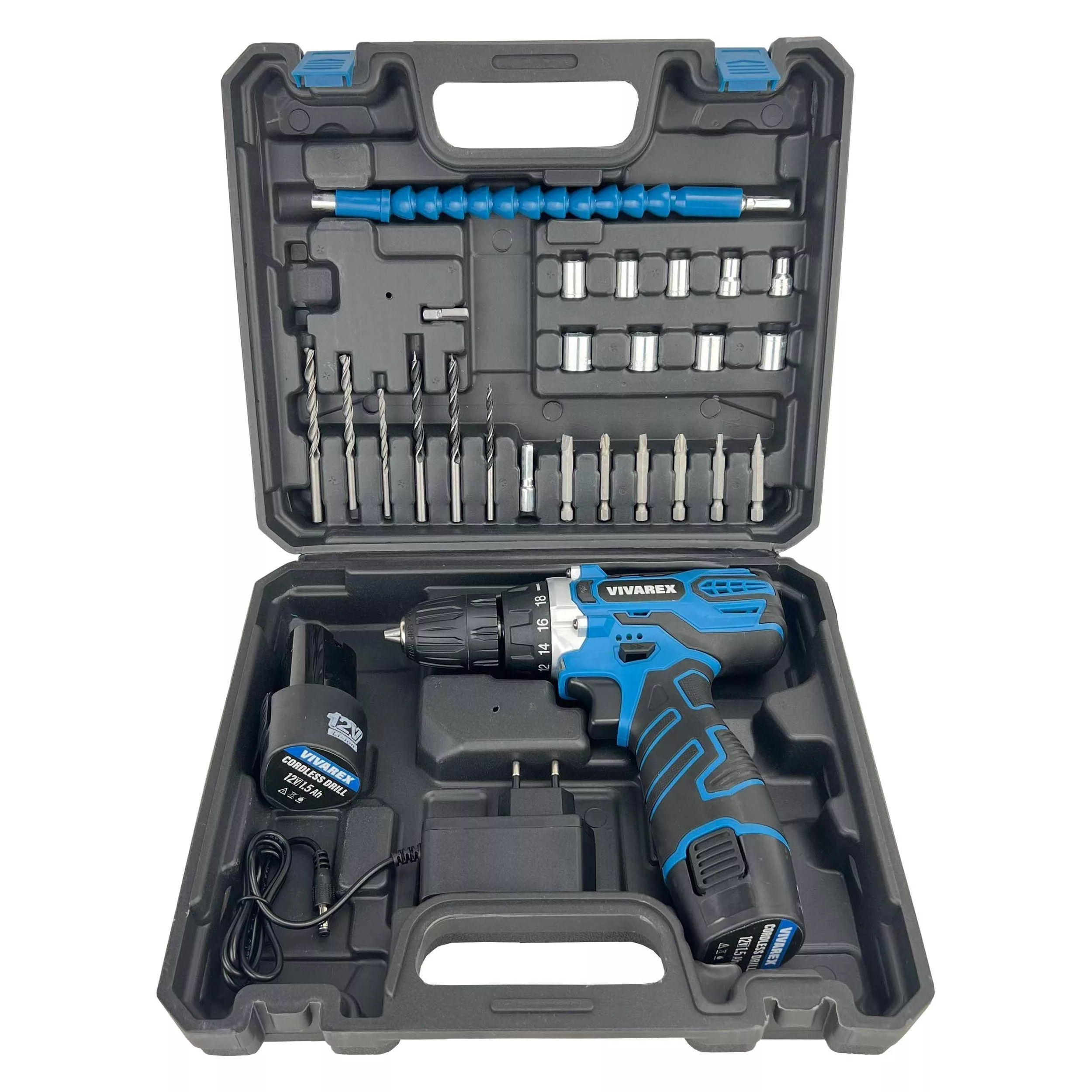 دریل پیچ گوشتی شارژی ویوارکس مدل VR12V-2A-BLUE مجموعه 28 عددی دریل پیچ گوشتی شارژی ویوارکس مدل VR12V-2A-BLUE مجموعه 28 عددی