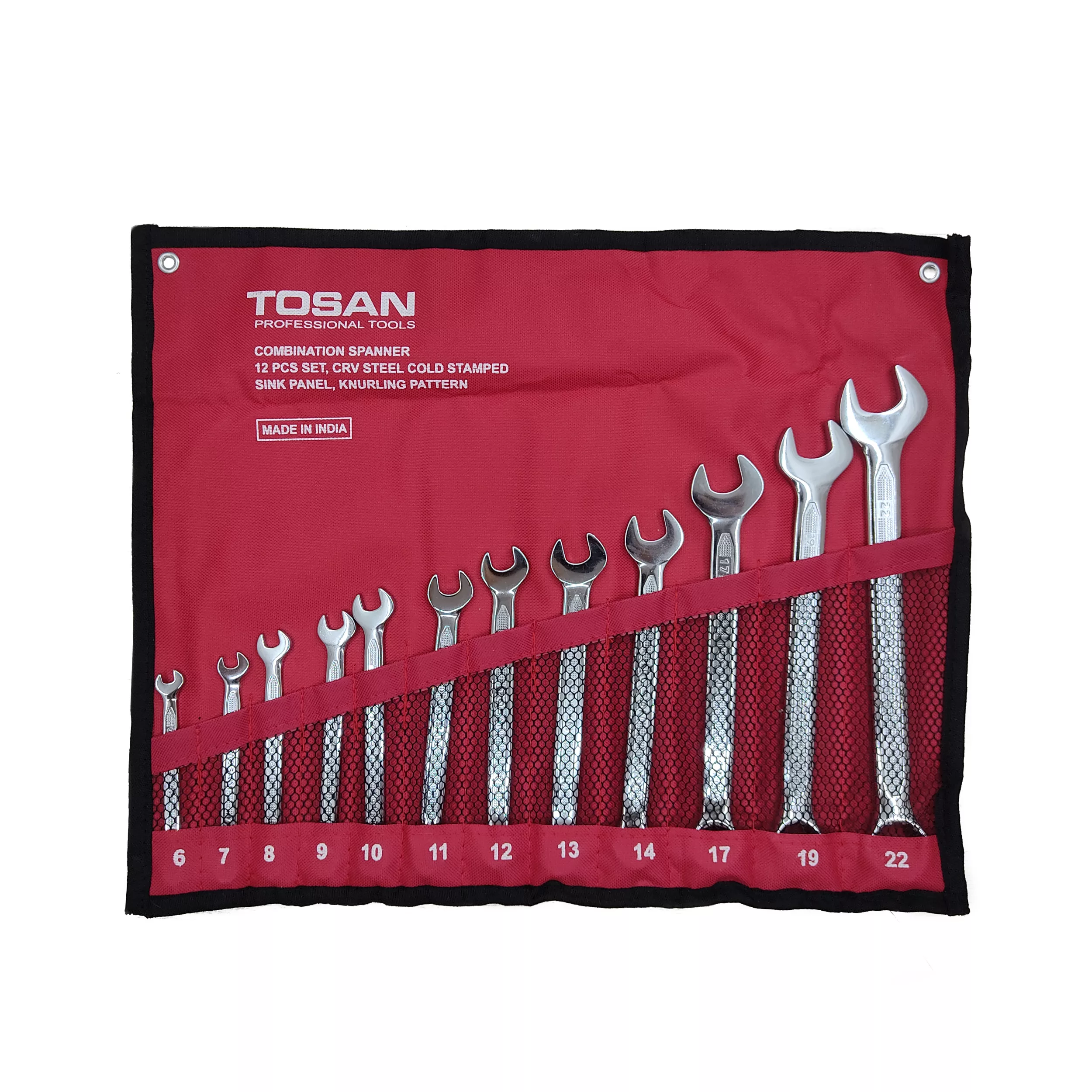 مجموعه 12 عددی آچار یکسر تخت یکسر رینگی توسن مدل TI101-S12 مجموعه 12 عددی آچار یکسر تخت یکسر رینگی توسن مدل TI101-S12